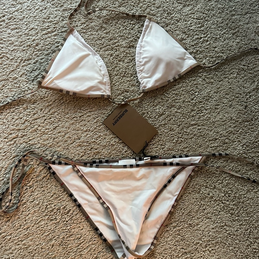 Women Burberry swimsuits size medium brand new never been worn